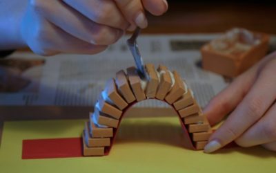 Building a bridge with bricks